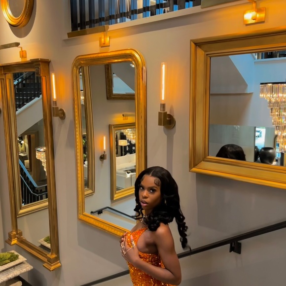 Algist prom dress orange - Picture 4 of 5